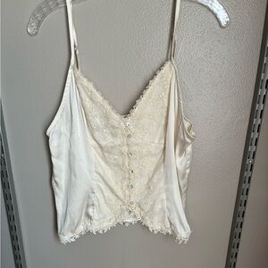 Lucy Paris Cream/White Lace Top